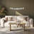 Solid Wood Modern Rectangular Coffee Table - Natural or Walnut Finish, Wood Coffee Table for Living Room-1110330574