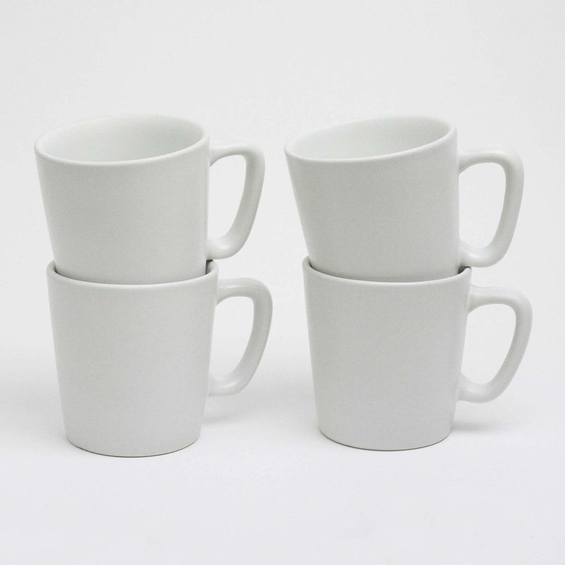Eitan 4 Piece Coffee Mug Set, Chalk