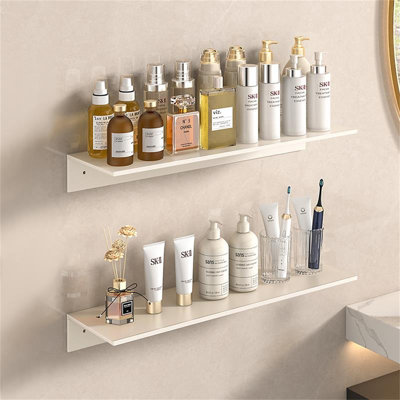No-Drill Cream Style Wall Shelf
