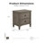 Isiah Wood 2-Drawer Nightstand with Felt-Lined Top Drawer