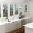 18" Round Drop-in/Undermount Ceramic Bar Sink, Kitchen Sink with Sink Grid and Basket Strainer
