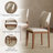 Mid-century Back Side Chair, Faux Leather Dining Chair with Solid Wood Legs, No Assembly Needed-312731033