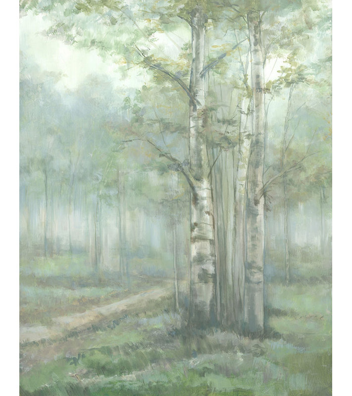 Trees In April Painting by Jacob Lincoln, Image Brush Gel