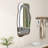 Faustine Irregular Wall Mirror with Crushed Diamonds