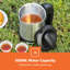GEEPAS Travel Kettle | Stainless Steel Portable Auto Shut Off Concealed Boil-dry Protection | Electric Kettle for Camping Caravan Van Road Trips with Cigarette Lighter | 2 Year Warranty 500ml-124322482