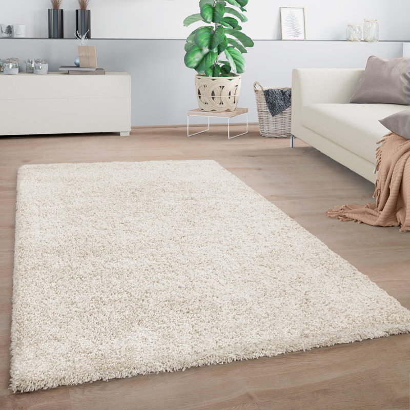 Jayma Uniform Color Shag Area Rug, Rectangle 140 x 200cm