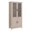 Jodie 31" Bookcase Cabinet In Whitewashed Oak (6-Shelf)