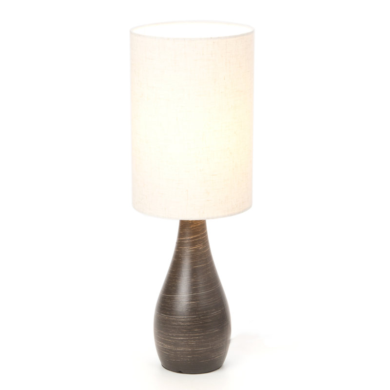 Boniface Ceramic Table Lamp, 17.5" H x 6" W x 6" D