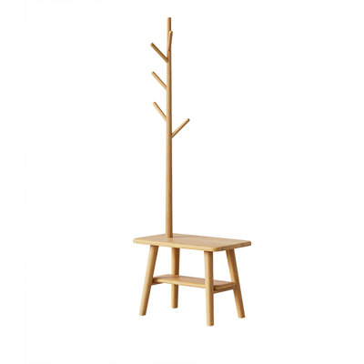 Banc rembourré brun
