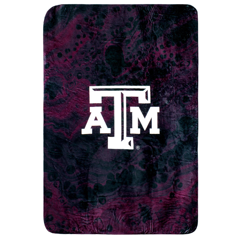 Couverture en polyester doux sublimé, l 30 po x L 40 po, Texas A&M Aggies