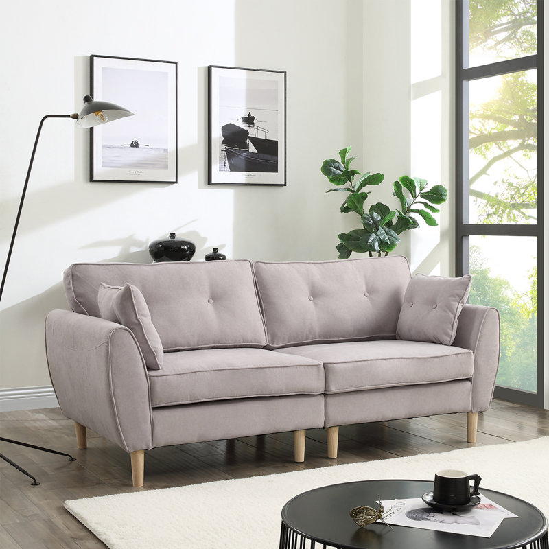 Sorenson Linen Blend Sofa, Grey