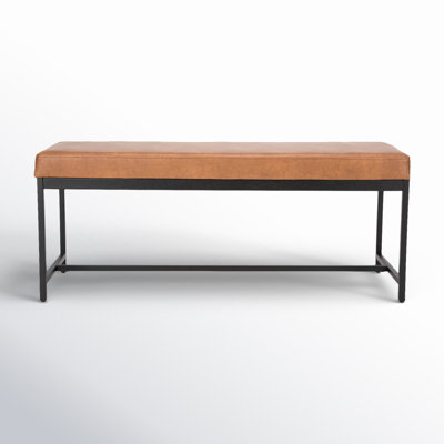 Alcott Faux Leather Upholstered Bench
