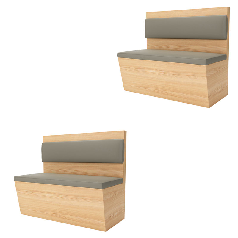Banc rembourré en similicuir Modern Modern