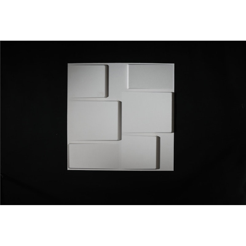 Trautman 50.04cm x 50.04cm Wood Tile in White