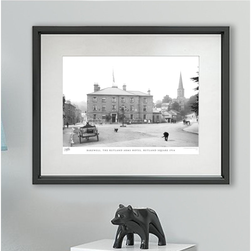 Bakewell, The Rutland Arms Hotel, Rutland Square 1914 - Single Picture Frame Print, 45cm H x 60cm W x 2.3cm D
