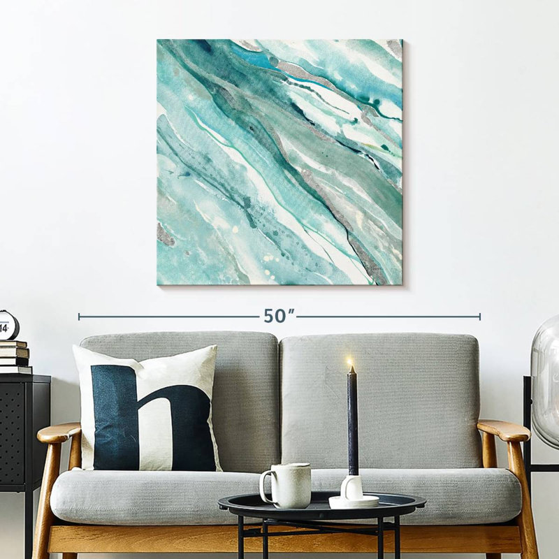 Silver Springs II Blue Green, 30'' H x 30'' W