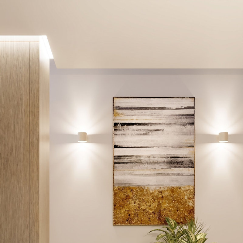 Wall lamp ORBIS 2 grey, Wall lamp ORBIS 1 beige, Beige, 1 Light