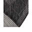 Tapis intérieur / extérieur en polypropylène géométrique tissé à la machine en noir / blanc-88509350