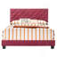 Charmant lit double en cerisier pour les espaces modernes