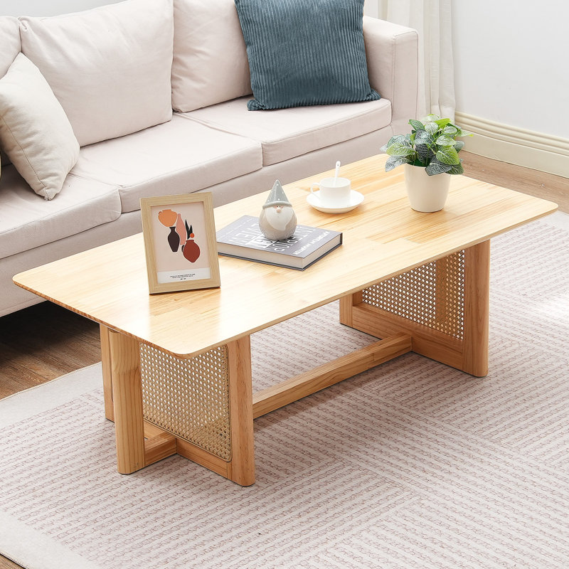 Solid Wood Coffee Table with Storage