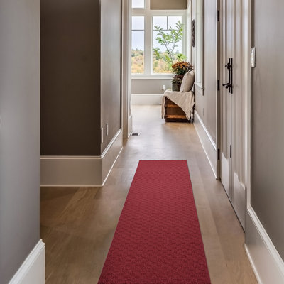 Ebern Designs Mori Area Rug Chili Red