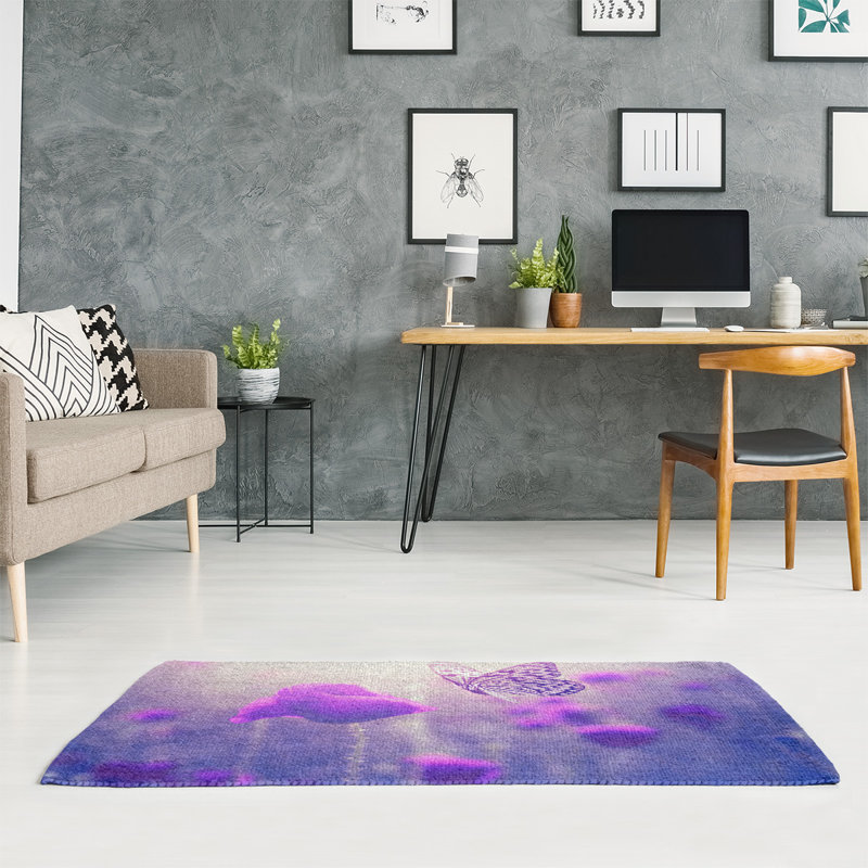 Chenille Floral Indoor Rug, Rectangle 3' x 5'