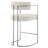 Huron Curved Back Fabric And Metal Counter Stool-109758095