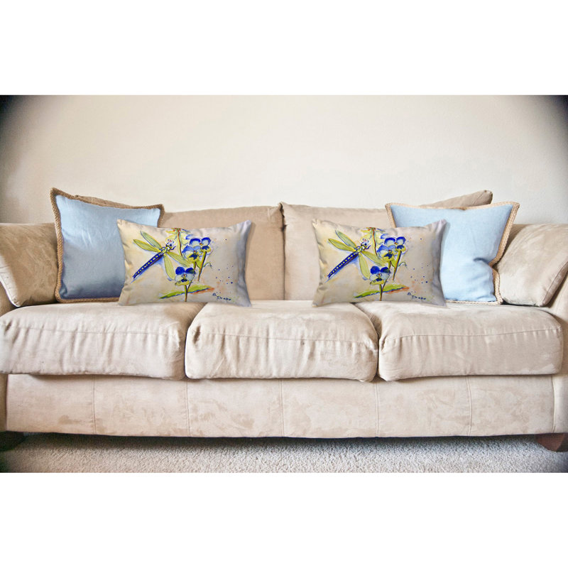 Dragonfly Dragonfly Outdoor Rectangular Throw Pillow