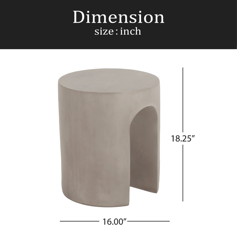 Table d'appoint d'extérieur ronde en U MGO