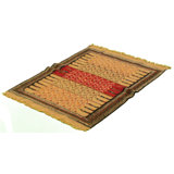 Tapis décoratif en laine brun clair 3 pi 7 po x 5 pi 7 po one-of-a-kind Bonnie-May noué à la main New Age