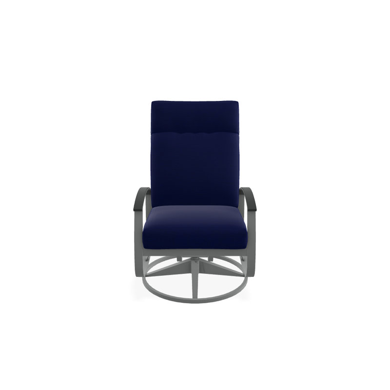 Belle Isle Outdoor Rocker Chair, Blend Sand Sunbrella®, Classic Graphite P30, Textured Graphite