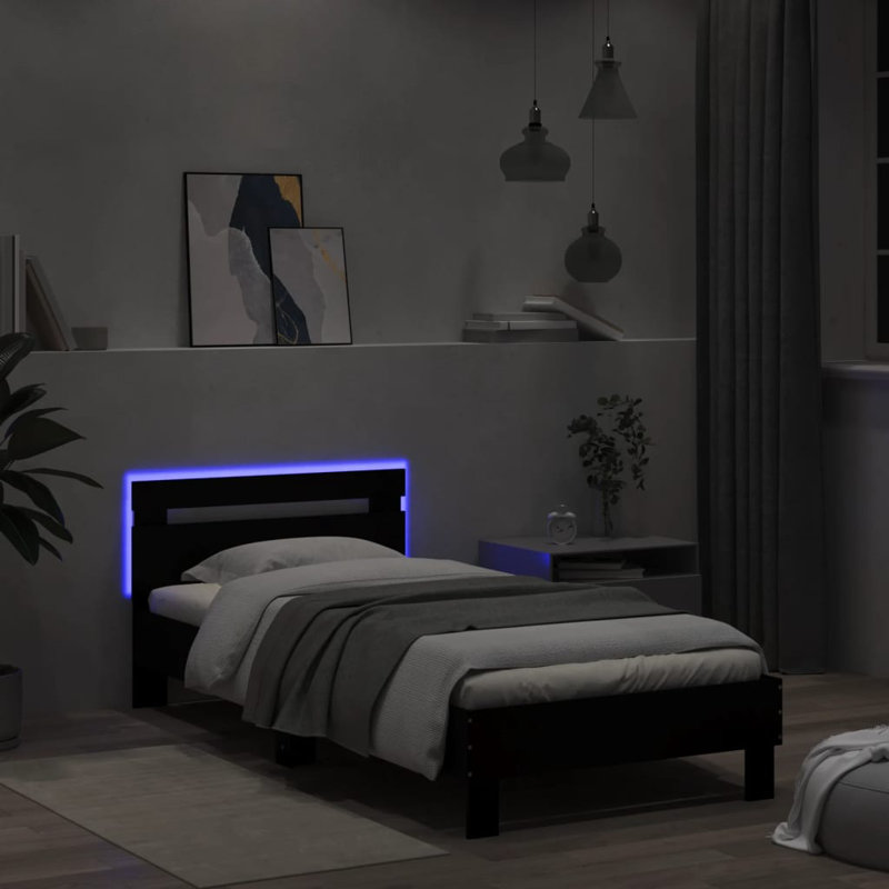 Janna 100X200 Cm Bed, Black