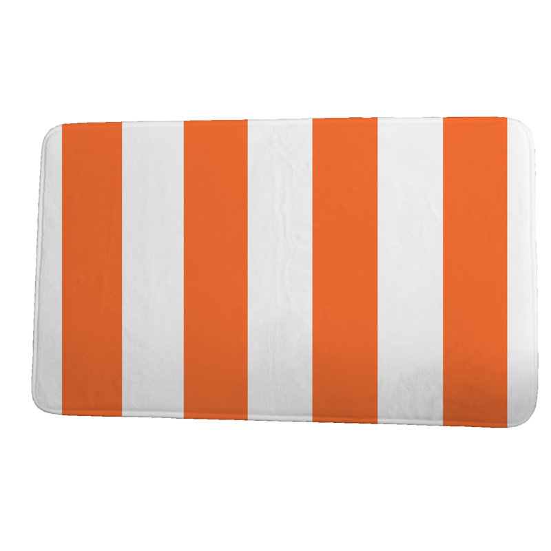 Tapis de bain Crowborough, l 24 po x L 17 po, Orange