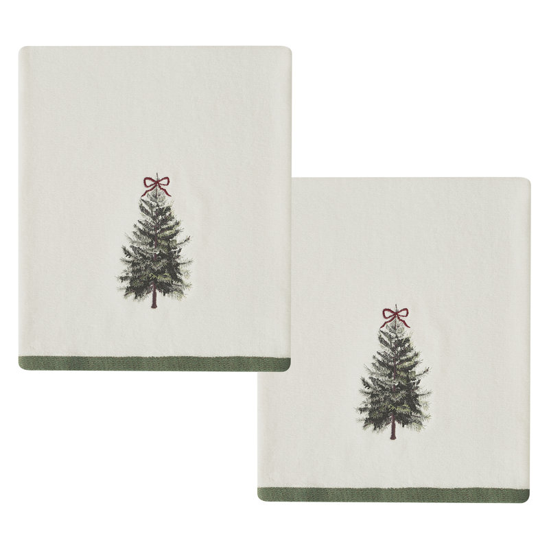 Avanti Snowy Pines 2-Pack Bath Towel Set