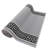 Custom Size Anti-Slip Machine Washable Low Profile Loop Pile Greek Key Border Gray Runner Rugs by Feet-741318197
