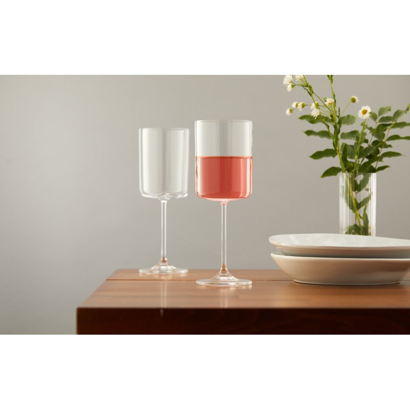 Claire Crystal Stemmed Wine Glasses, 11.4 oz.