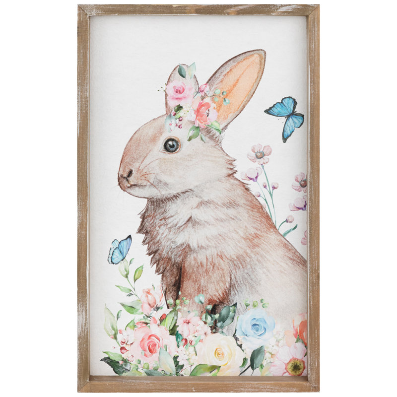 Décoration murale lapin de Pâques