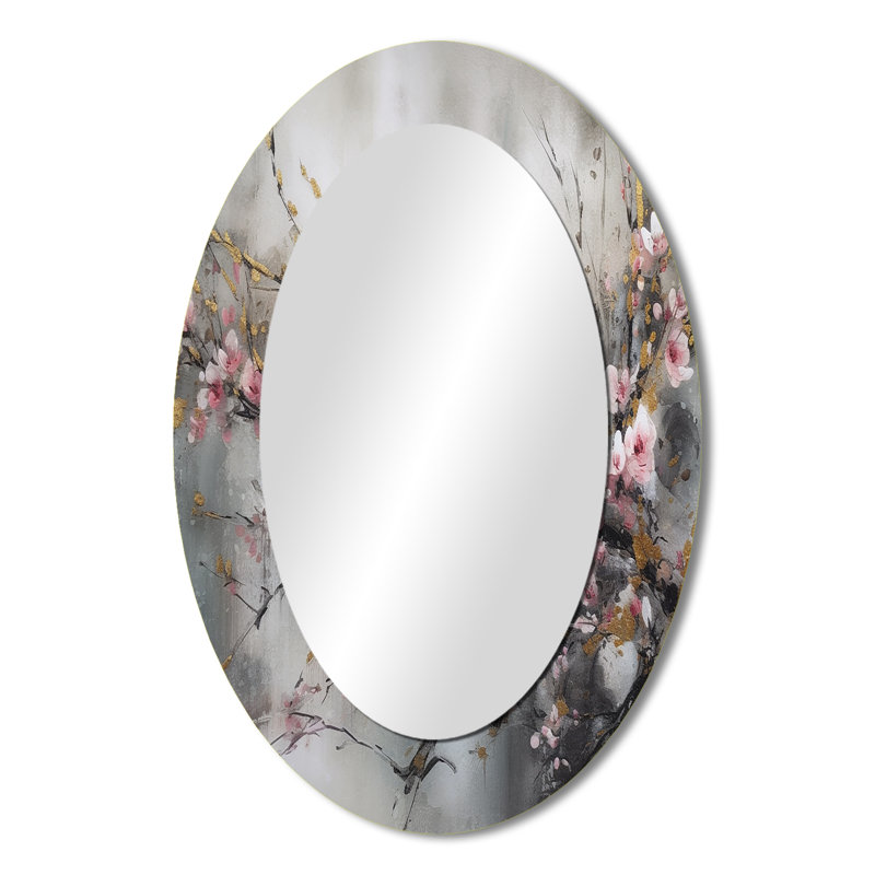 Miroir mural rose, 36" x 24"