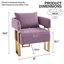 Ensemble de 2 fauteuils d'appoint rembourrés-1924255418