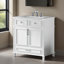 Meuble-lavabo de 30 po avec lavabo en céramique, structure en bois massif, portes à fermeture douce, style rétro-2053683721-2053683720