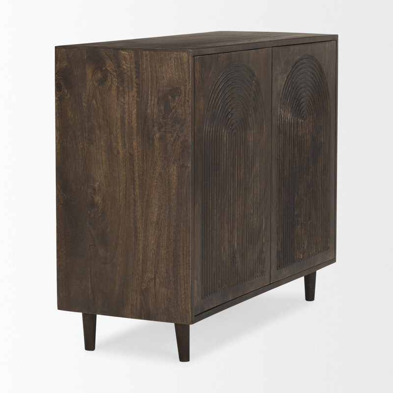 Armoire d'appoint Apia, Brun foncé