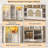 Multi-Functional Wardrobe/Entrance Wardrobe, Equipped With Shoe Racks, Clothes Hangers And Hooks. Wardrobe - A Wardrobe Is Made Of Sturdy Medium-Density Fiberboard With Modern Design And Practical Sto-1041463773