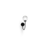 Puppet Wall Lamp P Smoky Transparent Glossy Chrome G9 Ul