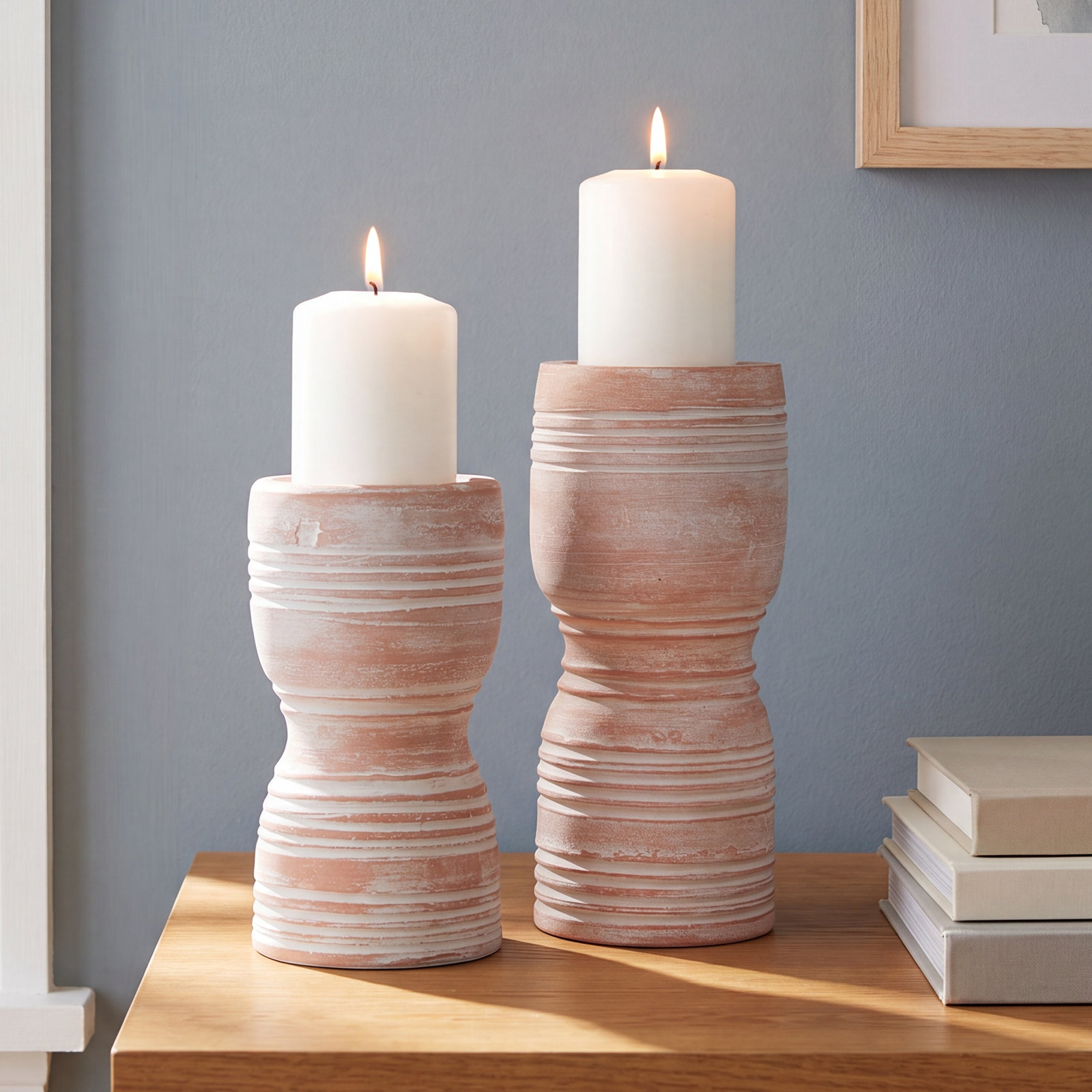 Elverie 2-Piece Ceramic Pillar Set