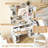  Makeup Vanity Desk w/ Lighted Mirror Charging Station 3-Color Dimmable LED Lights