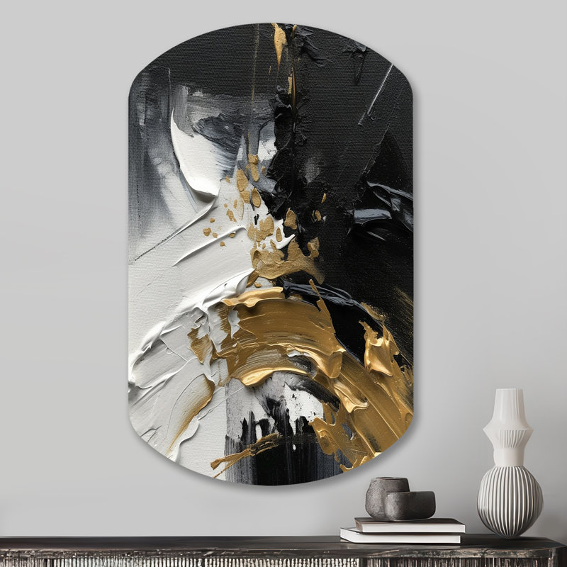 Soderberg - Art abstrait cylindrique asymétrique en métal, H 31 po x l 19 po