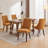 Ogata Of 2 Comfy Dining Chairs, Luxurious Rayon Cloth , Strong , Solid Wood Legs With Curve, Yellow, American Traditional Yellow Design