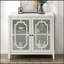 Console blanche avec 2 portes