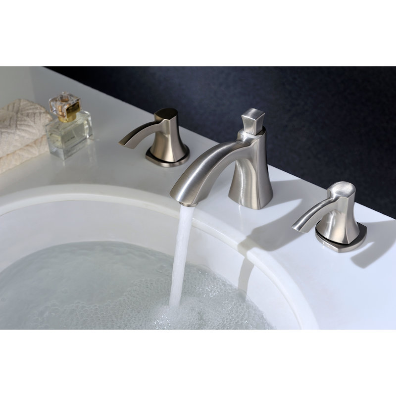 Sonata 2-handle Bathroom Faucet with Drain Assembly, Brushed Nickel