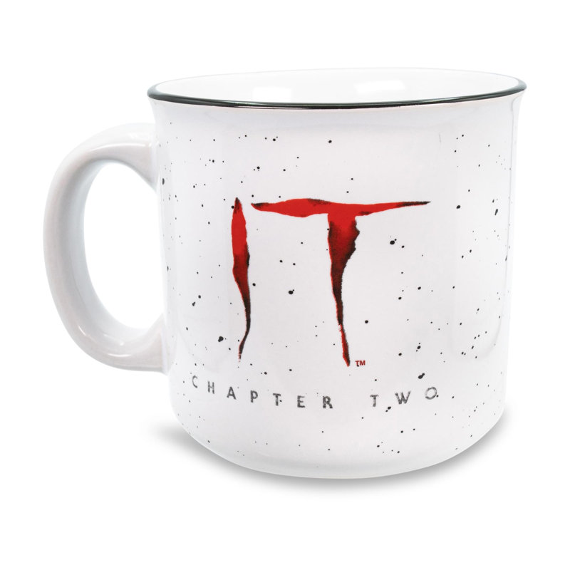 Tasse de camping en céramique IT «Pennywise» | Peut contenir 20 onces